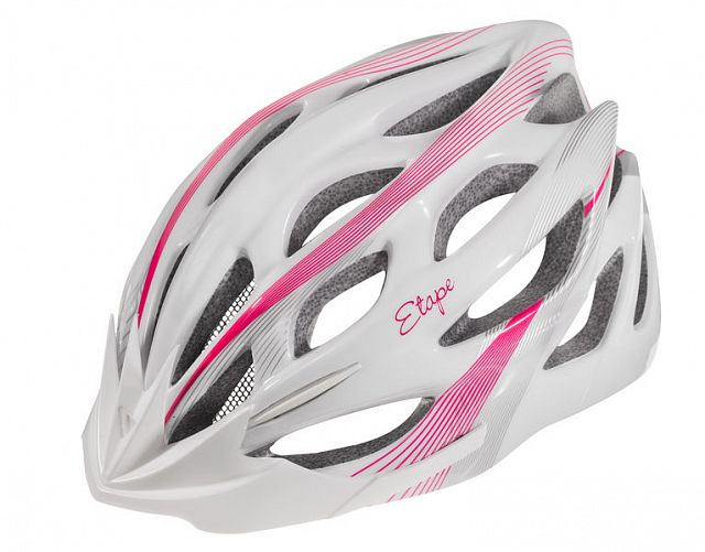 Dámská cyklistická helma Etape Vesper bílá/růžová