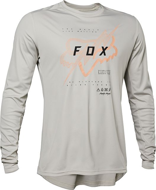 Cyklistický dres Fox Ranger LS Jersey Jectr Vintage White