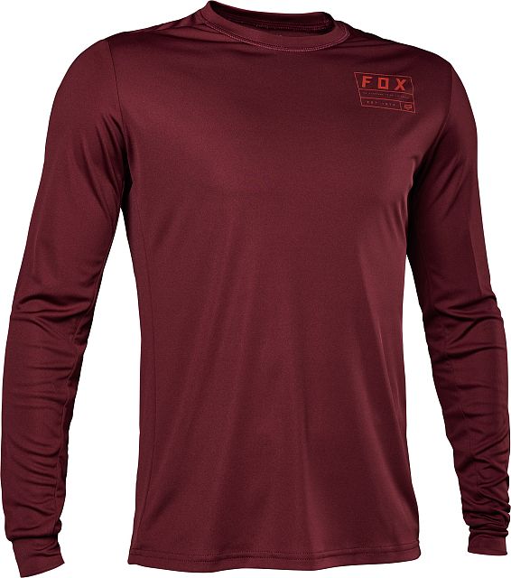 Cyklistický dres Fox Ranger LS Jersey Swath Dark Maroon