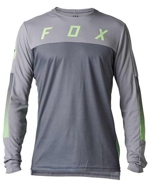 Cyklistický dres Fox Defend LS Jersey Cekt Light Grey