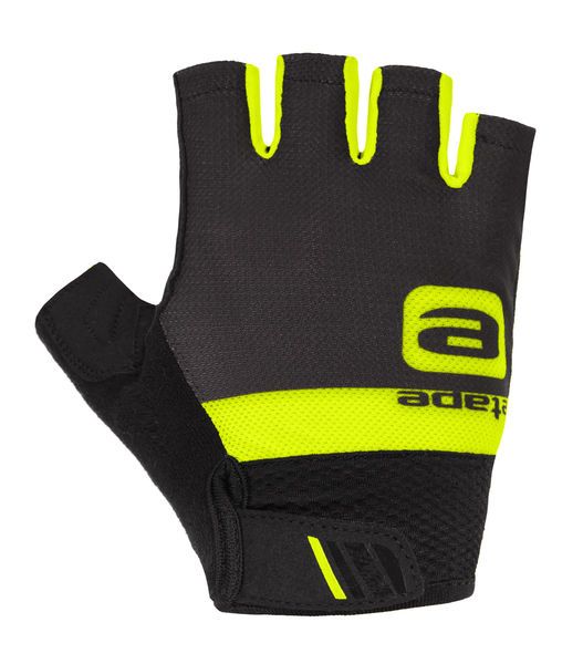 Pánské cyklistické rukavice Etape Air černá/žlutá fluo