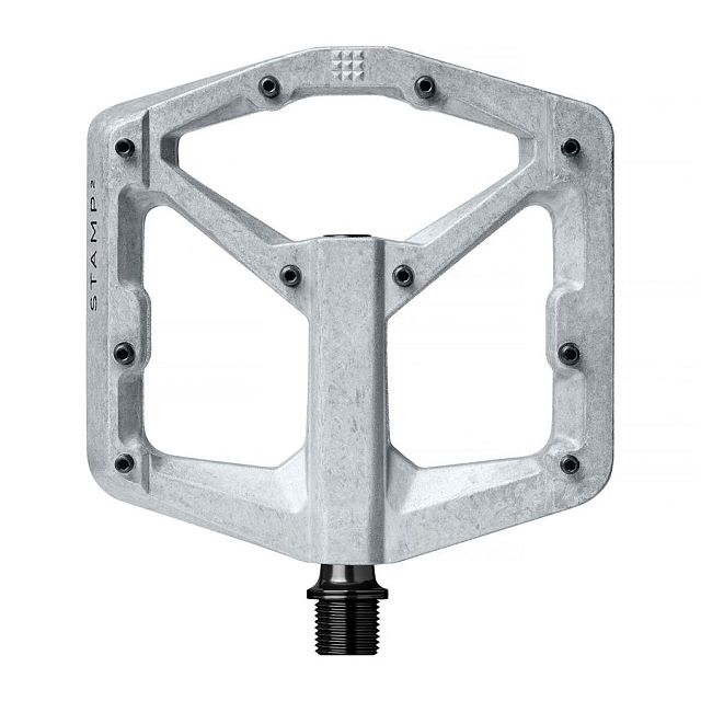 Platformové pedály Crankbrothers Stamp 2 Large Raw Silver