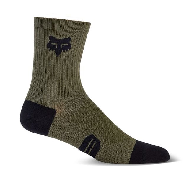 Pánské cyklistické ponožky Fox 6" Ranger Sock Olive Green