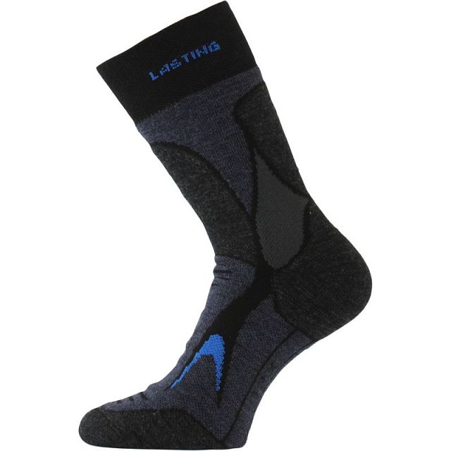 Merino ponožky Lasting TRX 905 černá/modrá