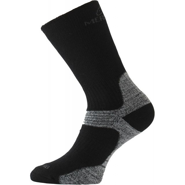 Merino ponožky Lasting WSB 908 černá/šedá