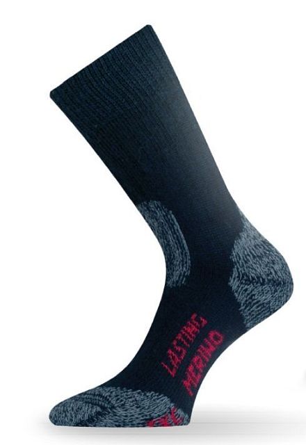 Merino ponožky Lasting TXC 900 černá/červená