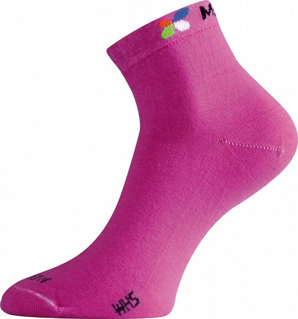 Dámské merino ponožky Lasting WHS 498 růžová
