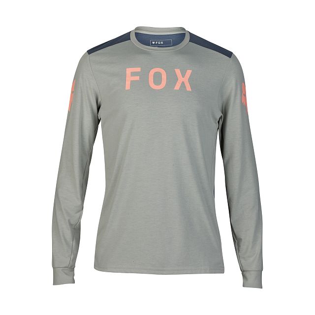 Cyklistický dres Fox Ranger Drirelease LS Jersey Aviation Grey Vintage