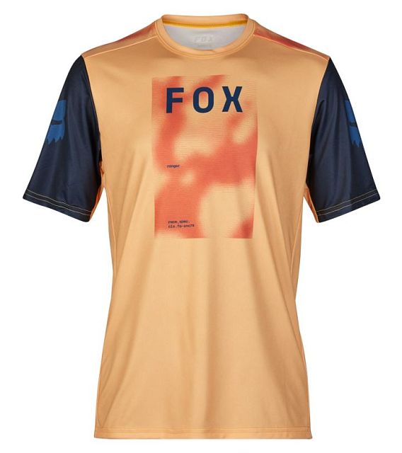 Cyklistický dres Fox Ranger SS Jersey Race Taunt Orange Sherbert