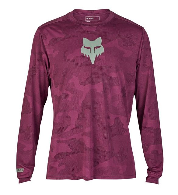 Cyklistický dres Fox Ranger Tru Dri LS Jersey Sangria