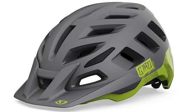 Cyklistická helma GIRO Radix Mat Metalic Black/Lime M