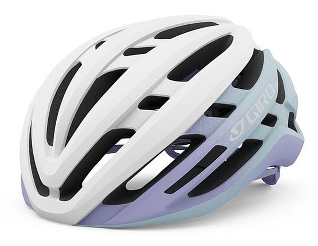 Dámská cyklistická helma GIRO Agilis Mat White/Light Lilac Fade S