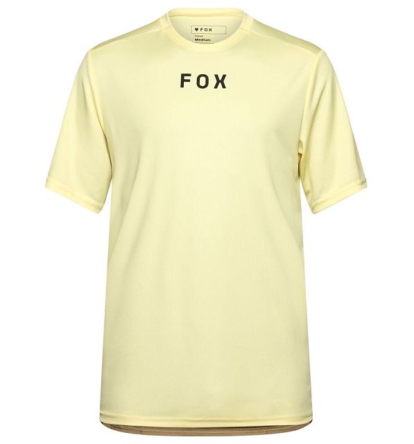 Cyklistický dres Fox Ranger SS Jersey Wordmark Lemonade