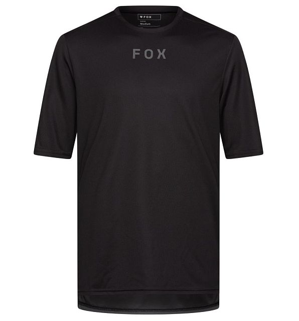 Cyklistický dres Fox Ranger SS Jersey Wordmark Black