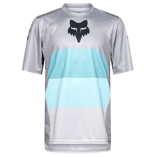 Cyklistický dres Fox Ranger SS Jersey Grid Steel Grey