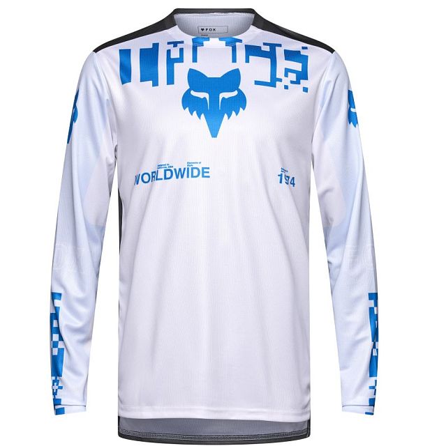 Cyklistický dres Fox Ranger LS Jersey Digi Image White