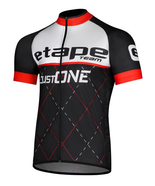 Pánský cyklistický dres Etape Team černá/červená