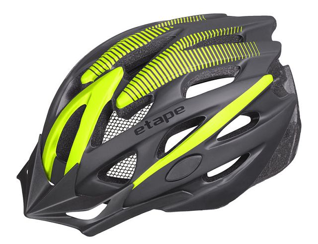 Pánská cyklistická helma Etape Twister černá/žlutá fluo mat