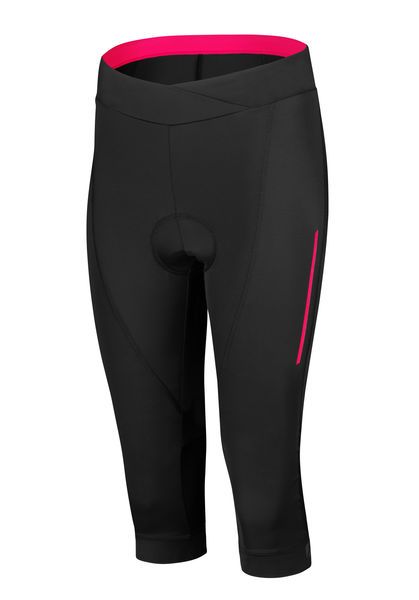 Dámské cyklistické kalhoty Etape Sara 2.0 3/4 černá/růžová