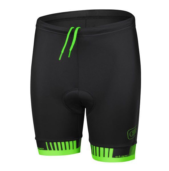 Dětské cyklistické kalhoty Etape Junior 2.0 černá/zelená
