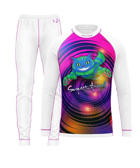 Dětský funkční set Suspect Animal ŠKLÍBA bílá Bamboo Ultra