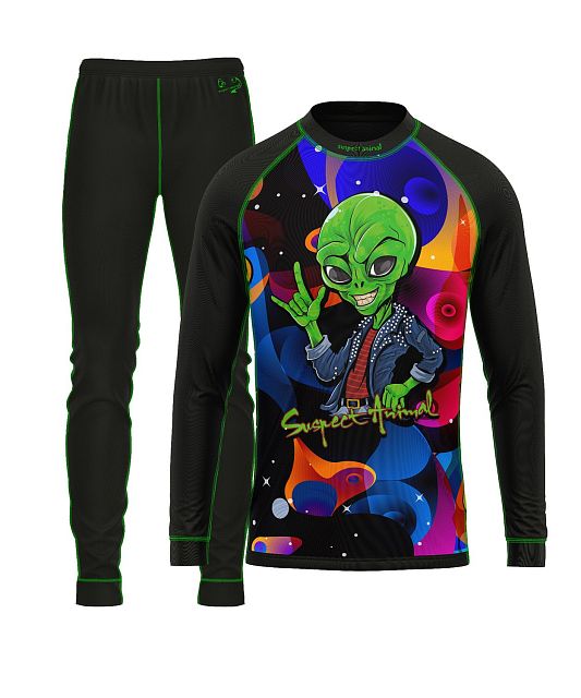 Dětský funkční set Suspect Animal ALIEN černá Bamboo Light New
