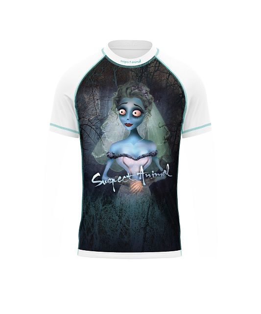 Dětské funkční triko s krátkým rukávem Suspect Animal EMILY bílá Bamboo Light New