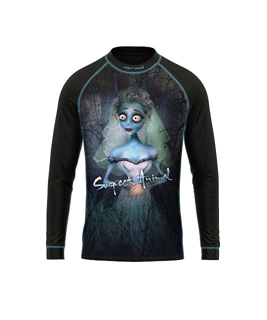 Dětské funkční triko s dlouhým rukávem Suspect Animal EMILY černá Bamboo Light New