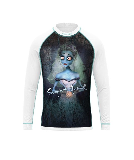 Dětské funkční triko s dlouhým rukávem Suspect Animal EMILY bílá Bamboo Light New