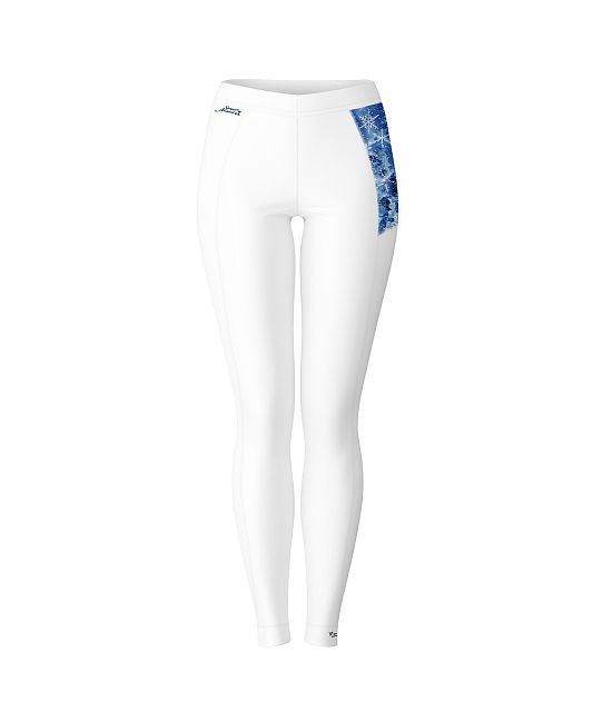 Dámské funkční spodky Suspect Animal SNOWFLAKES bílá Bamboo Heavy