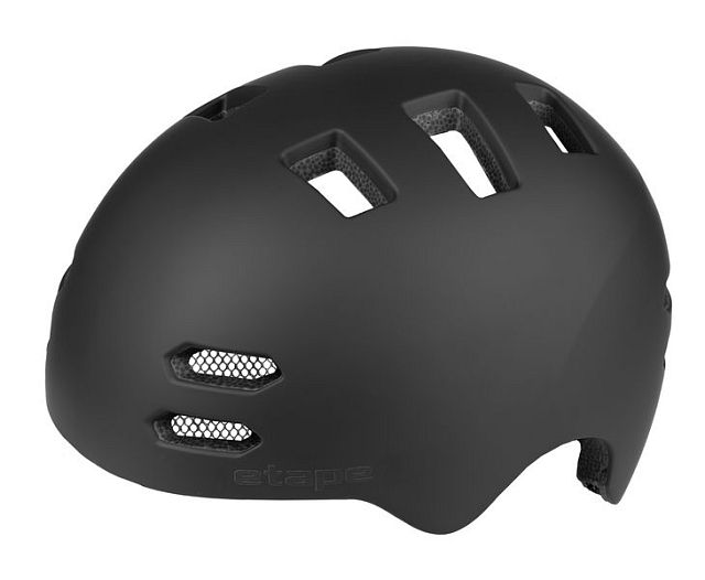 Juniorská cyklistická helma Etape Flip černá mat