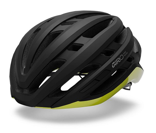 Cyklistická helma GIRO Agilis MIPS Mat Black/Gloss Hi Viz Yellow M