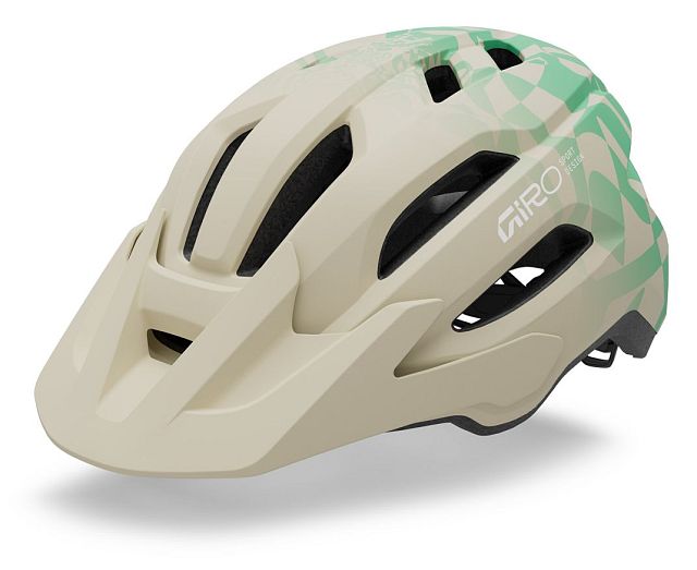 Cyklistická helma GIRO Fixture II Mat Stone/Green Rush