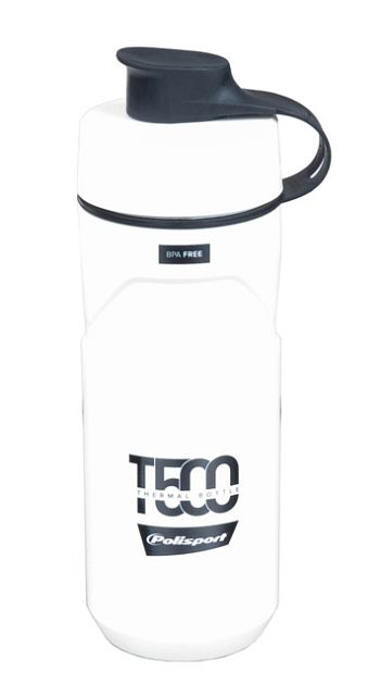 Termoláhev POLISPORT T500 0,5l/0,65l bílá-černá