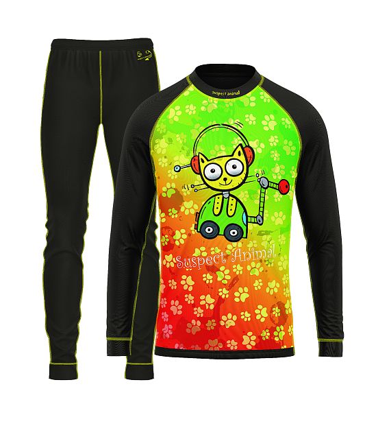 Dětský funkční set Suspect Animal ROBOKOČKA černá Bamboo Light New