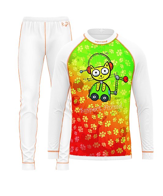 Dětský funkční set Suspect Animal ROBOKOČKA bílá Bamboo Light New