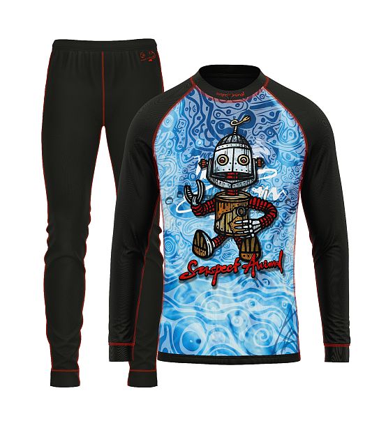 Dětský funkční set Suspect Animal ROBOT černá Bamboo Light New