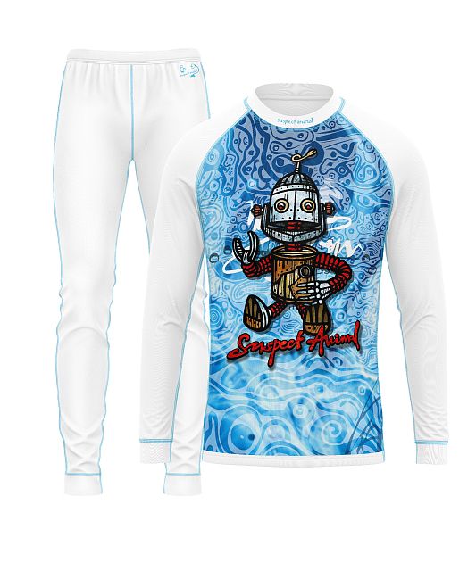 Dětský funkční set Suspect Animal ROBOT bílá Bamboo Light New