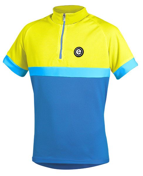 Dětský cyklistický dres Etape Bambino modrá/žlutá fluo